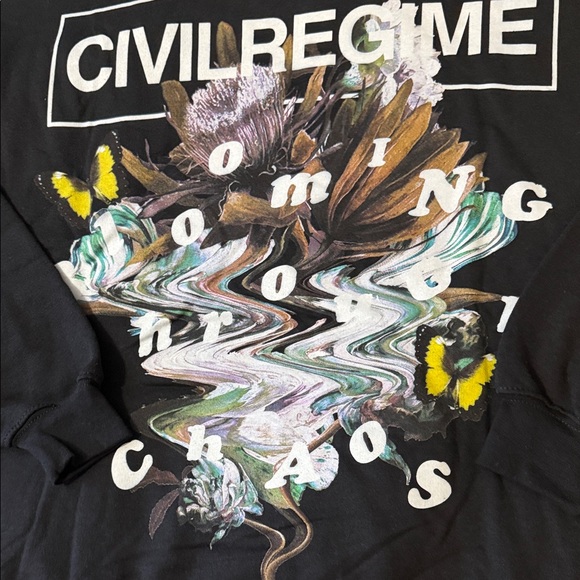 Civil Regime Black Hoodie for Men - Picture 9 of 11